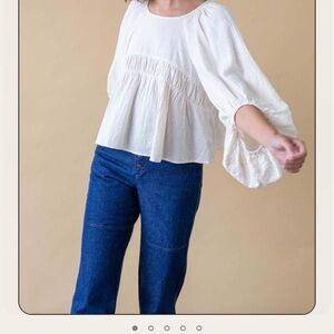 Atelier Delphine Maeve Blouse Small White